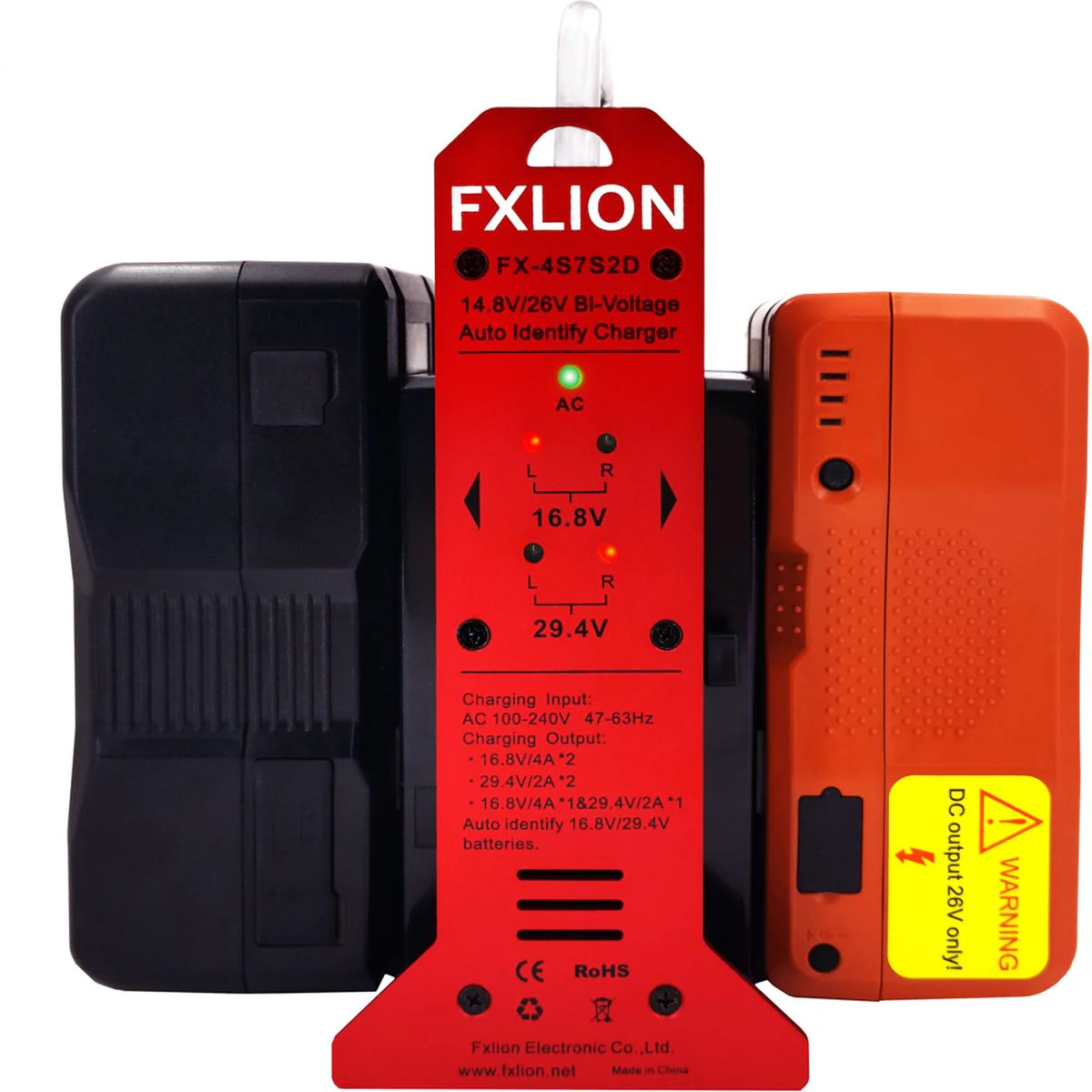 FXLion 14.8V/26V Battery 2-CH V-Lock Charger - Image 2