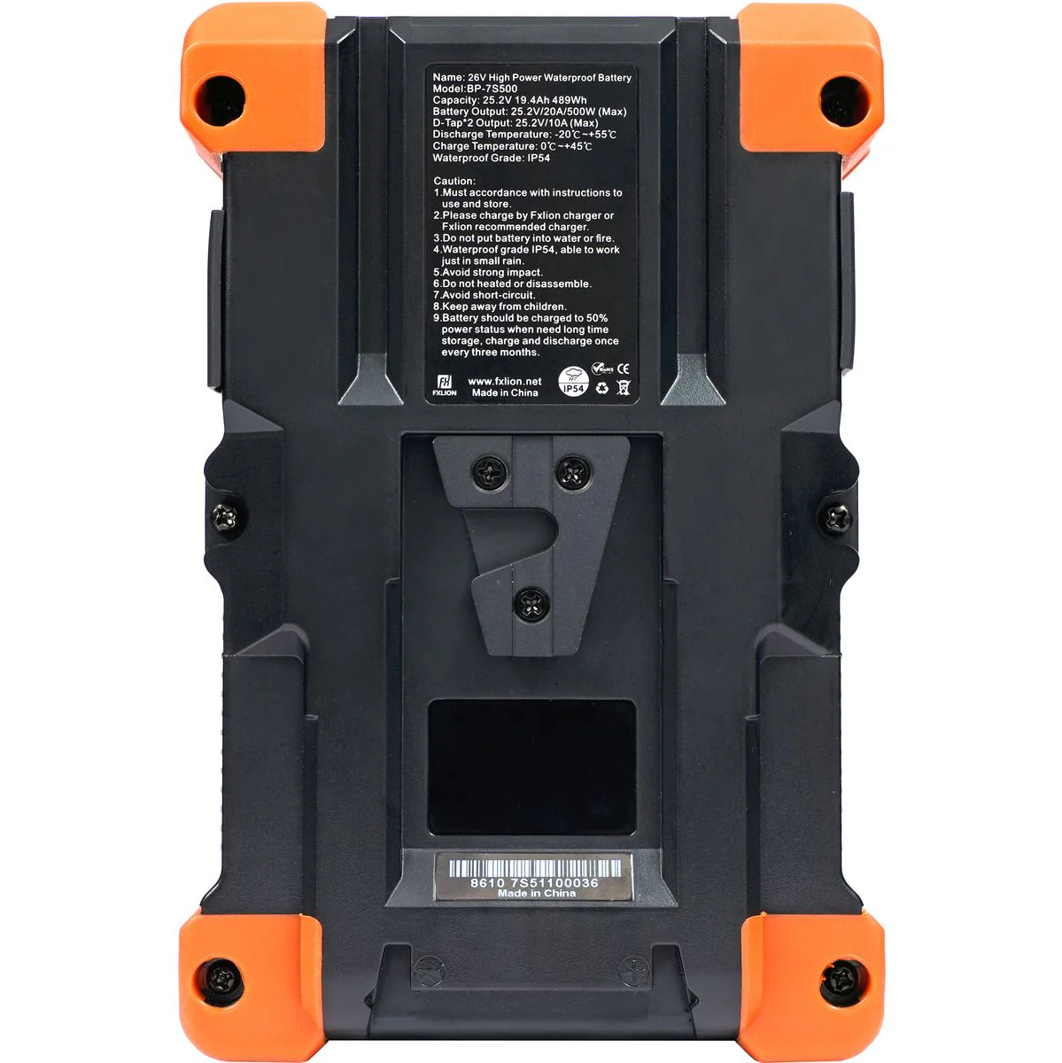 FXLion 26V / 489WH V-Mount High Power Waterproof Battery - Image 4
