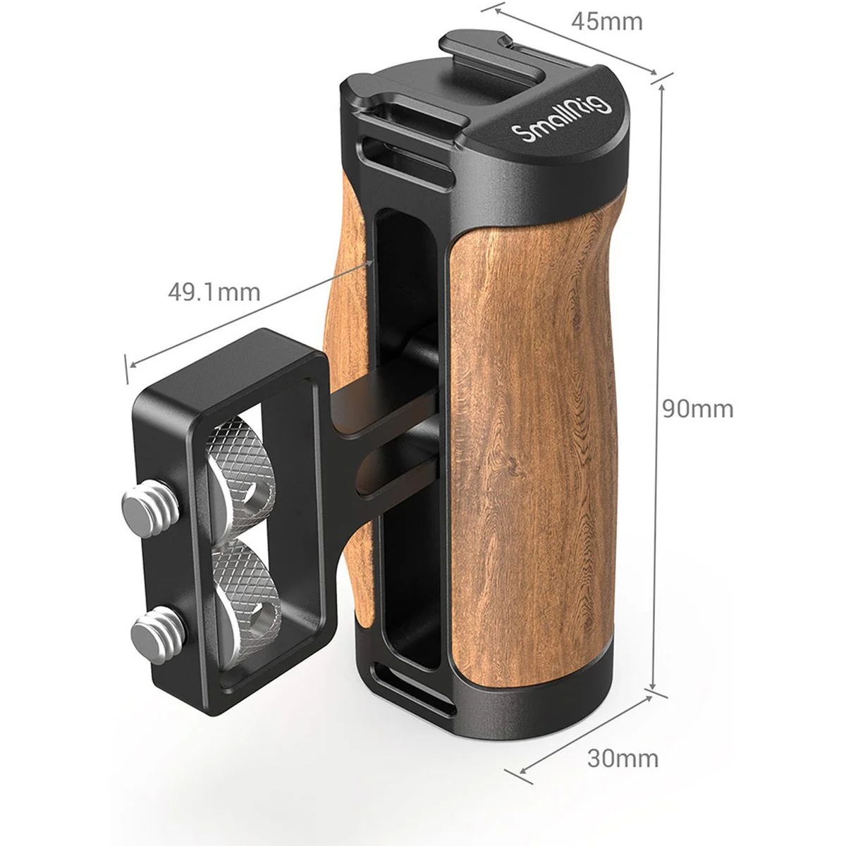 SmallRig 2913 Wooden Mini Side Handle (1/4"-20 Screws) - Image 4