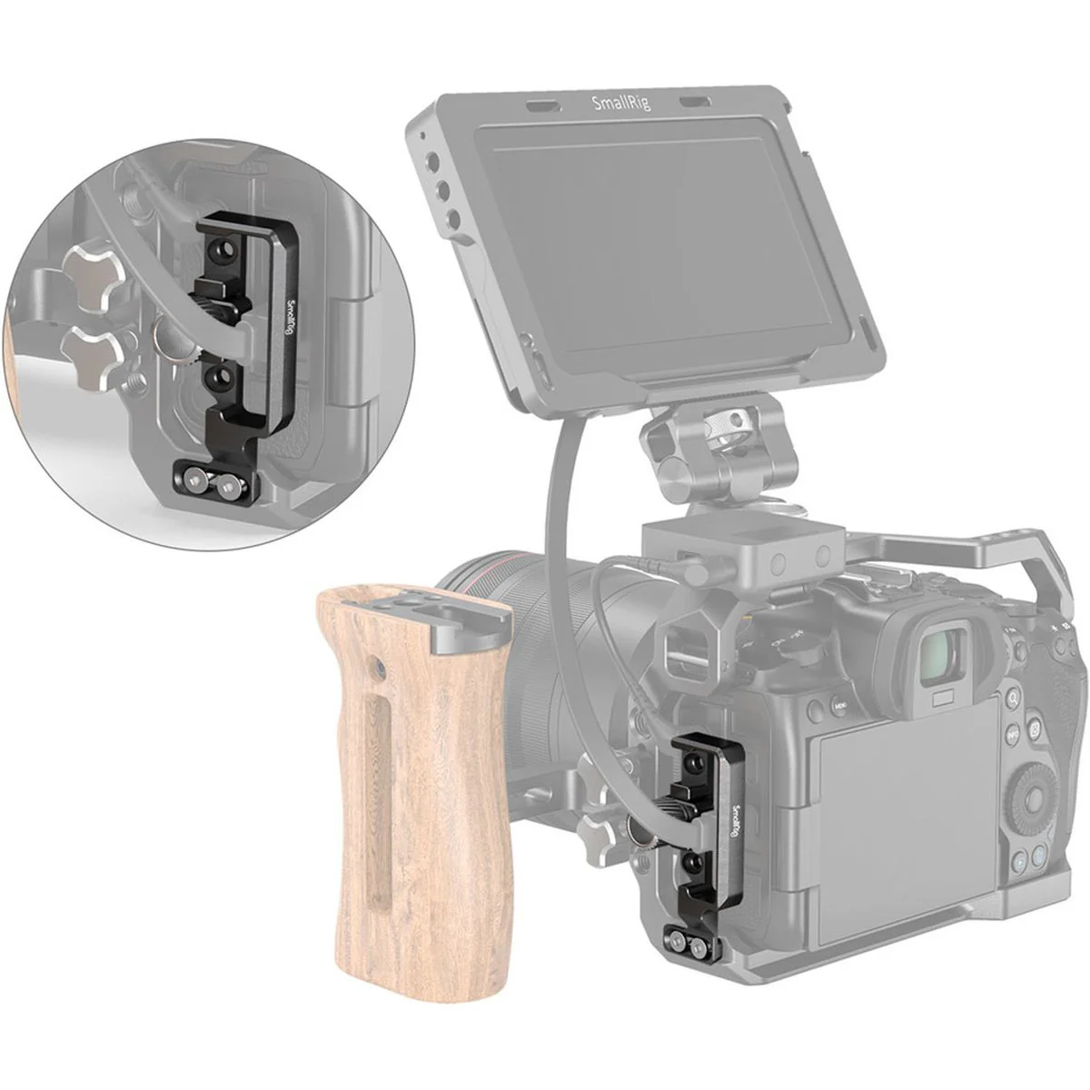 SmallRig 2981 HDMI And USB-C Cable Clamp For R5 And R6 Cage - Image 3