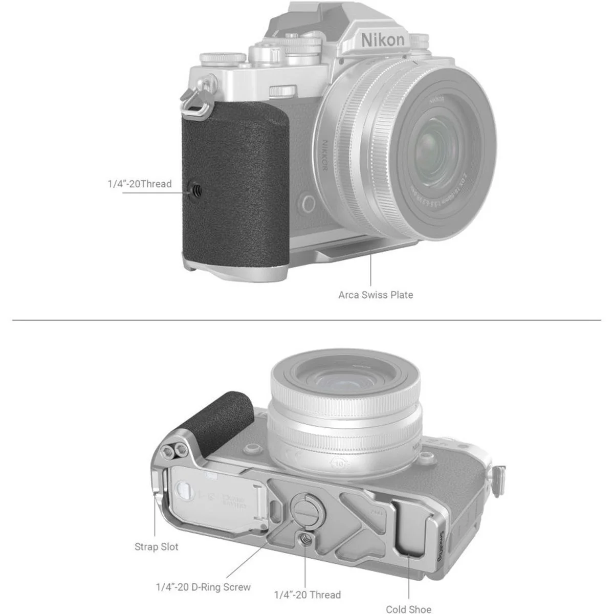 SmallRig 3480 L-Shape Grip For Nikon Z FC Camera - Image 3