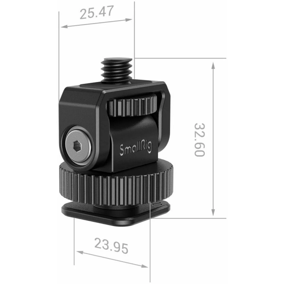 SmallRig 3577 Mini Cold Shoe To 1/4-20 Screw Adapter - Image 2