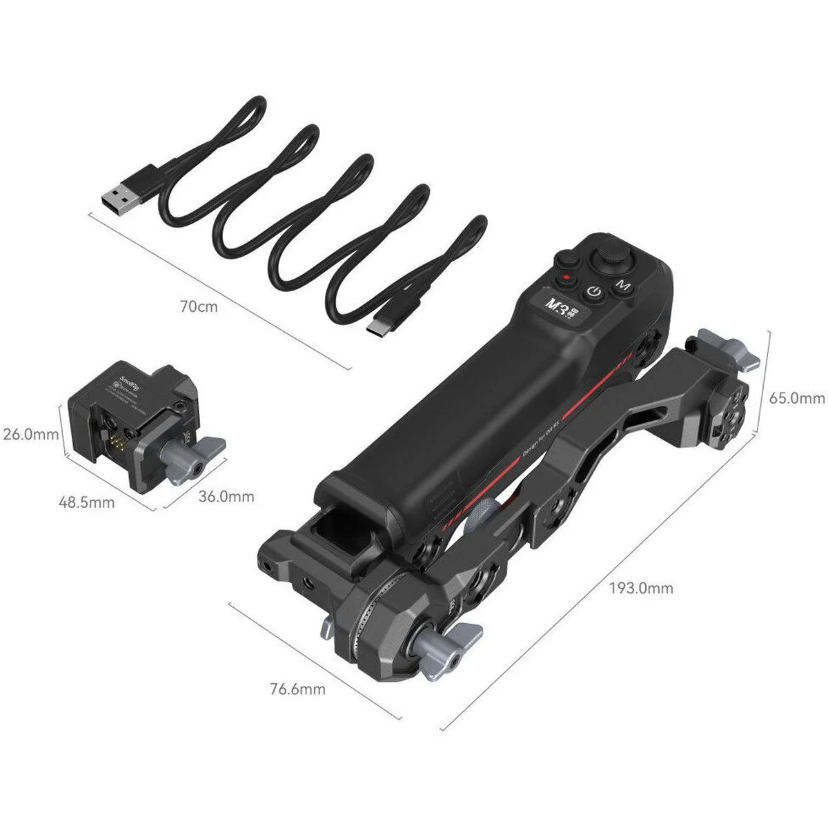 SmallRig 3919 Wireless Control Sling Handgrip For DJI RS Ser - Image 5