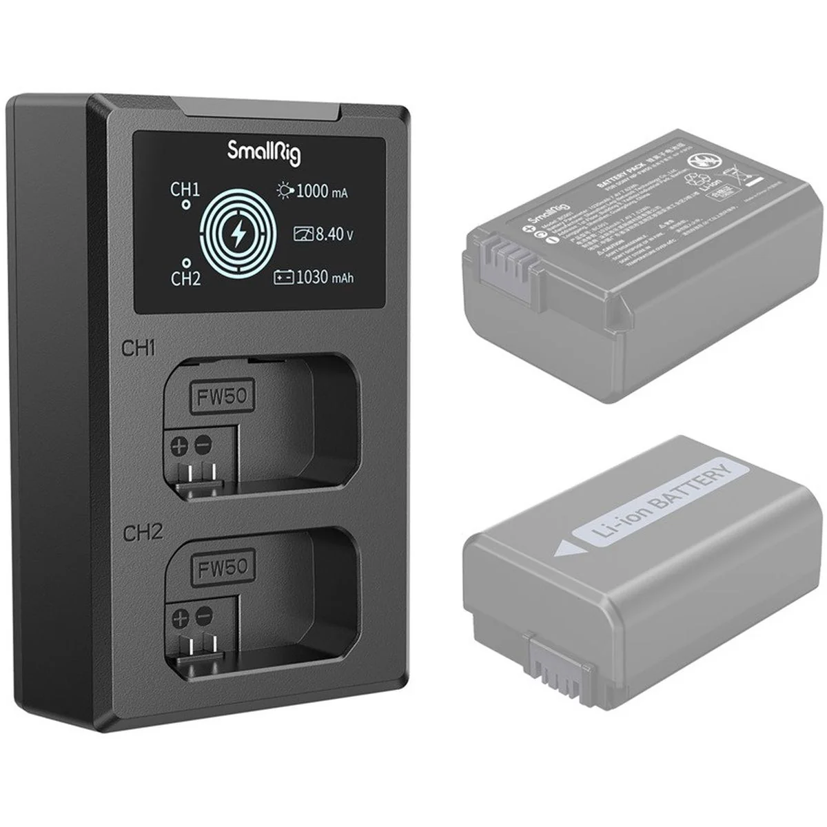 SmallRig 4081 NP-FW50 Camera Battery Charger - Image 2