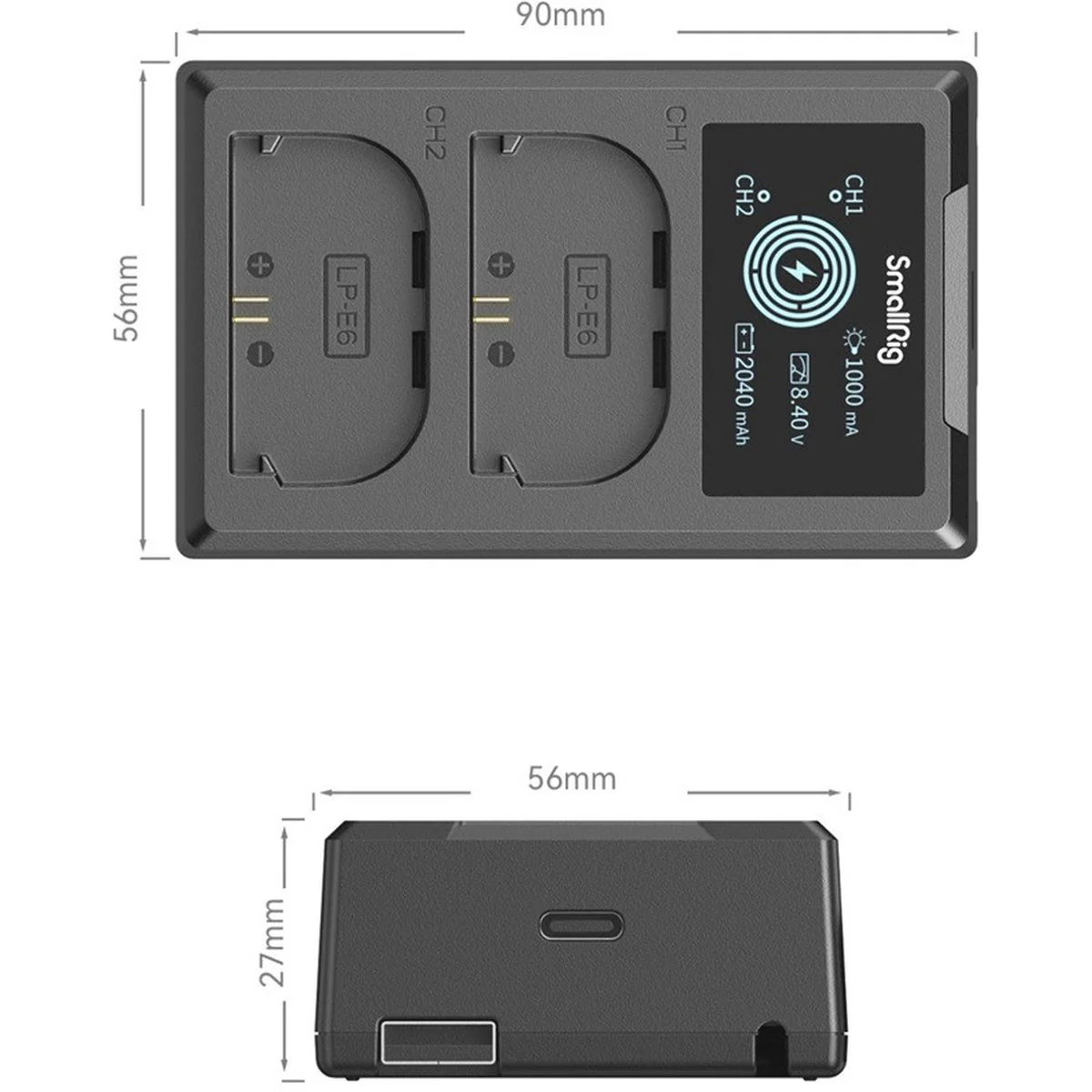 SmallRig 4084 LP-E6NH Camera Battery Charger - Image 3