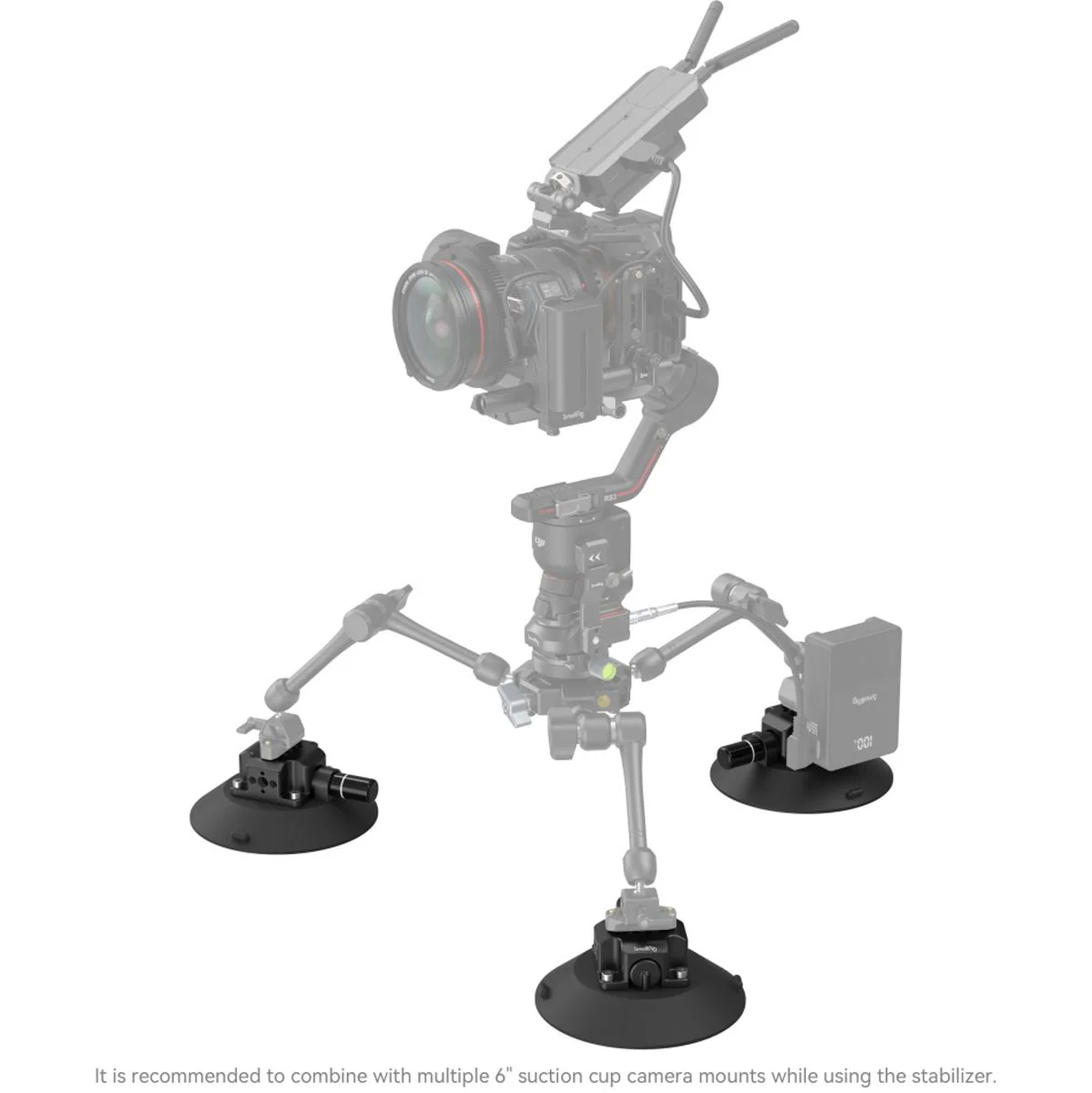 SmallRig 4114 6Â€³ Suction Cup Camera Mount - Image 5