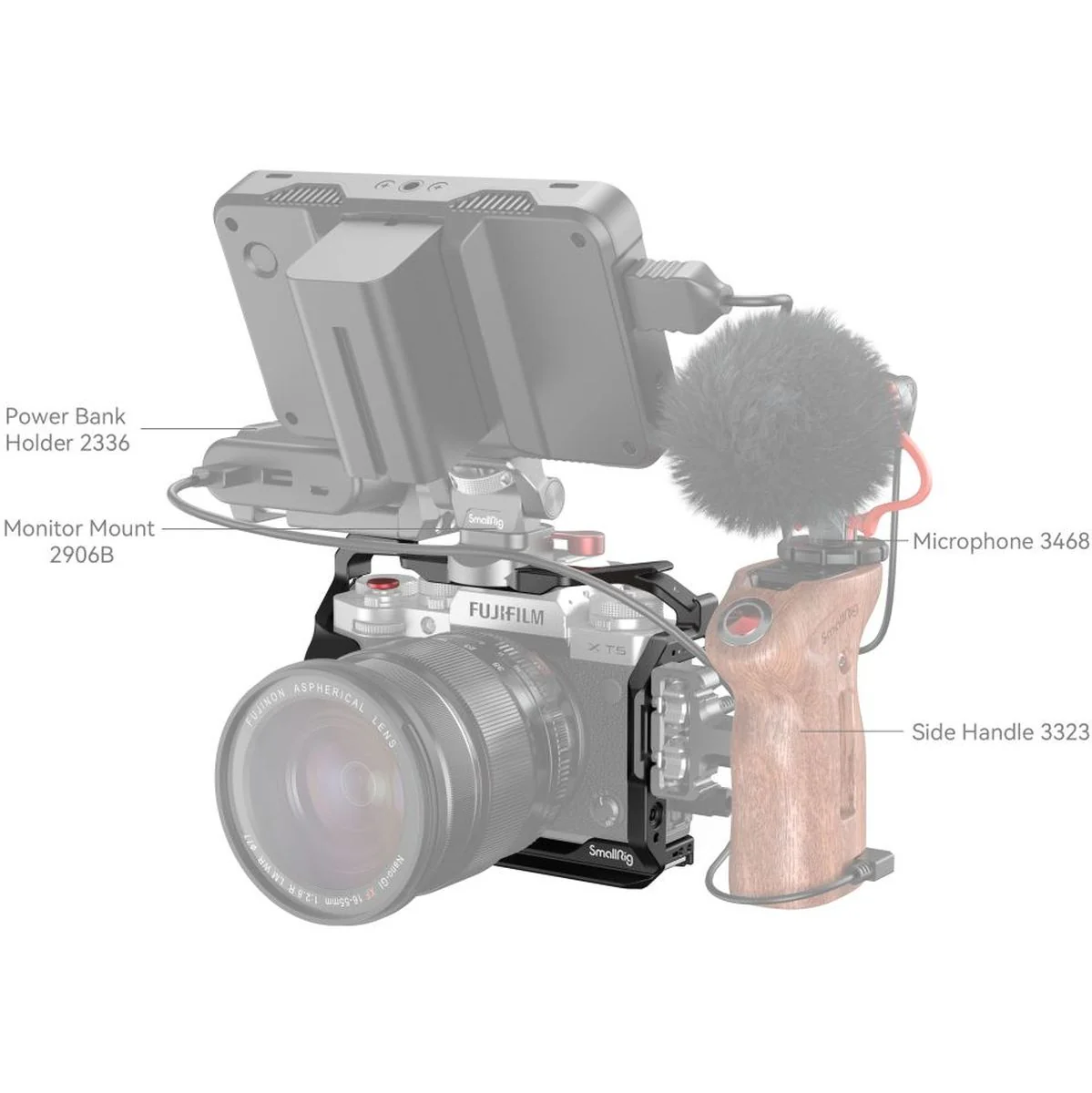 SmallRig 4135 Multifunctional Cage For Fujifilm X-T5 - Image 4