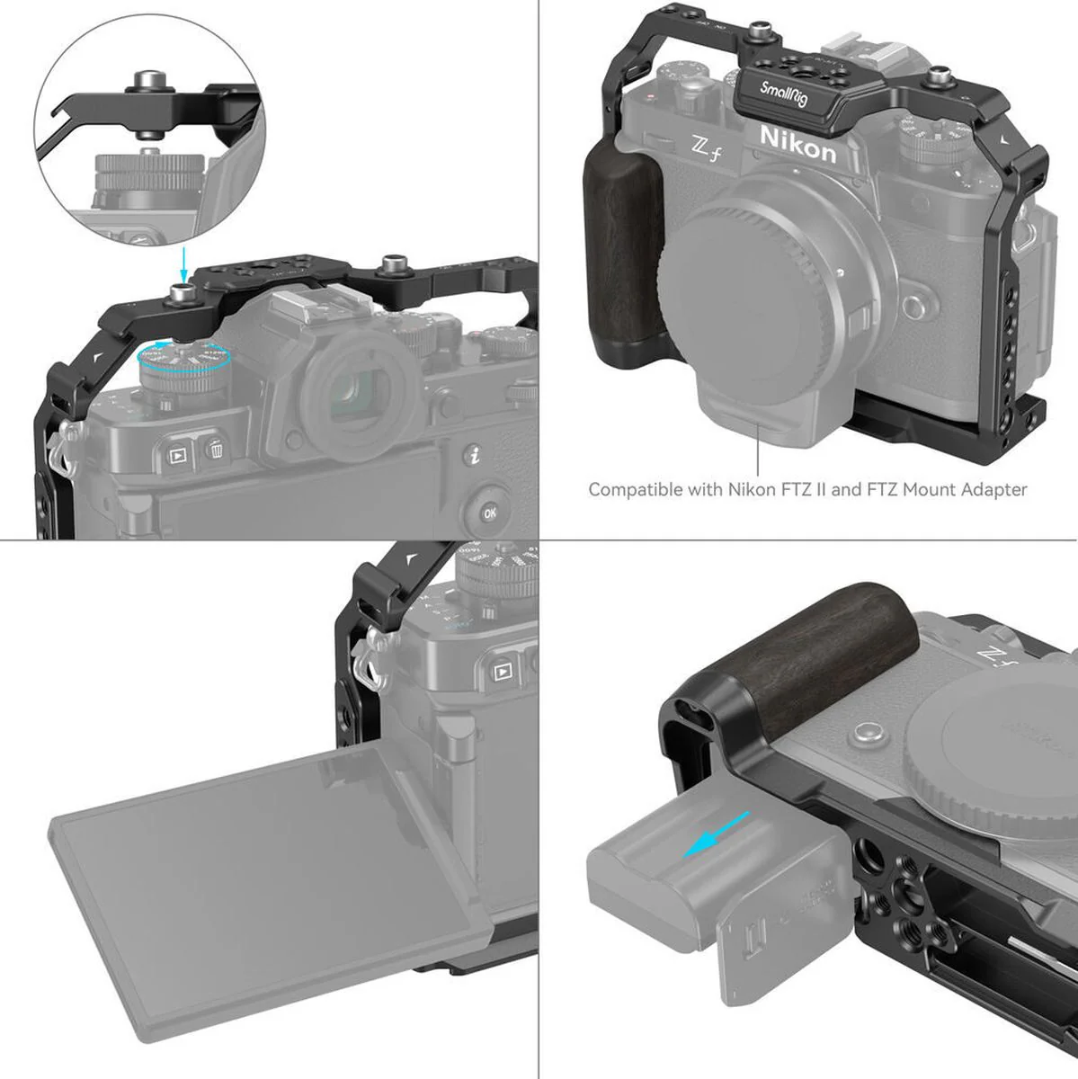 SmallRig 4261 Camera Cage For Nikon Z F - Image 5