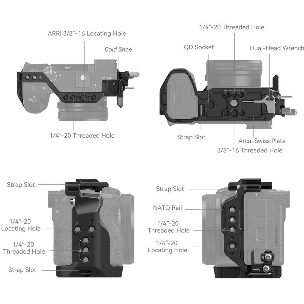 SmallRig 4336 Cage Kit For Sony Alpha 6700 - Image 3