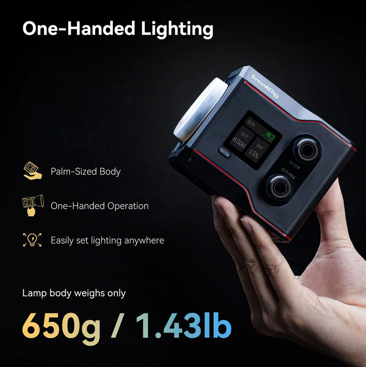 SmallRig 4376 RC 60B COB LED Video Light - Image 3