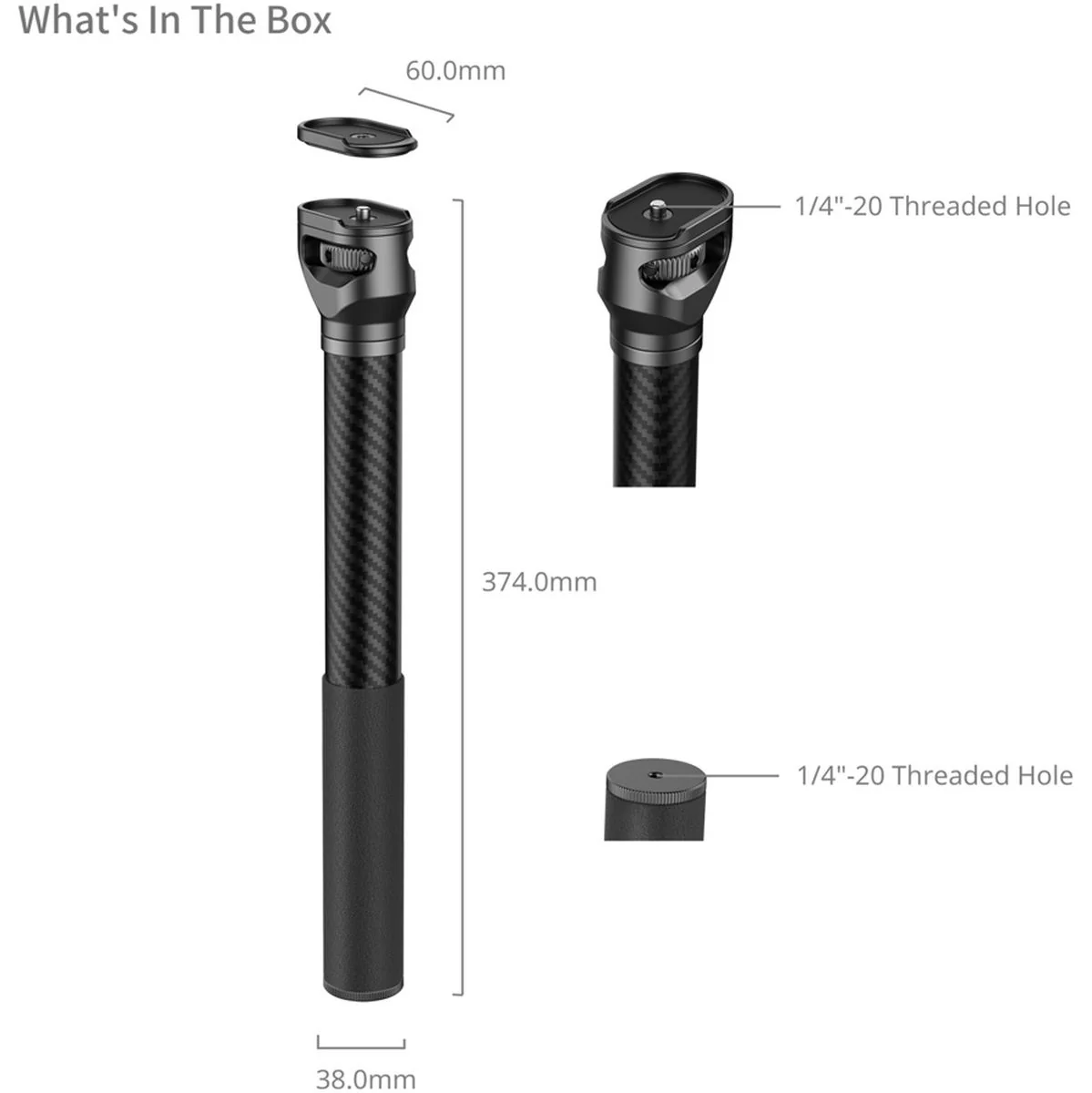 SmallRig 4378 Extension Arm For DJI Stabilizer - Image 5