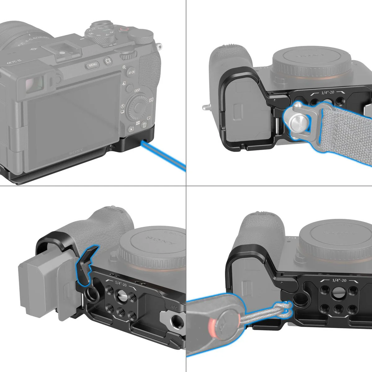 SmallRig 4438 Bottom Mount Plate For Sony Alpha 7C II / Alph - Image 4