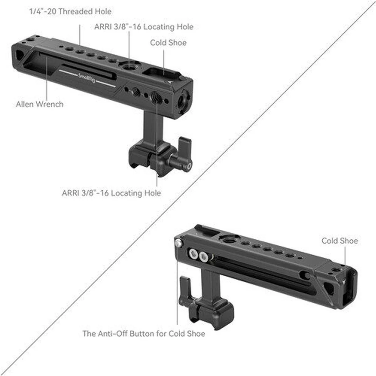 SmallRig 4441 Centering Adjustment Top Handle (Nato Clamp) - Image 4