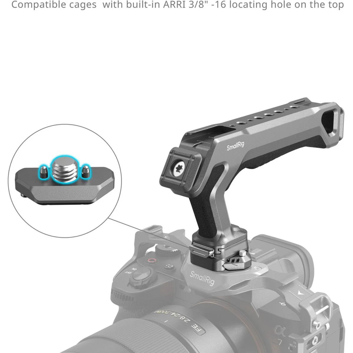 SmallRig 4483 Hawklock H21 Quick Release Top Handle Kit - Image 5