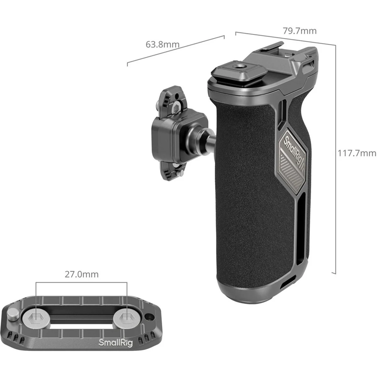 SmallRig 4485 Hawklock H21 Quick Release Rotating Side Handl - Image 4