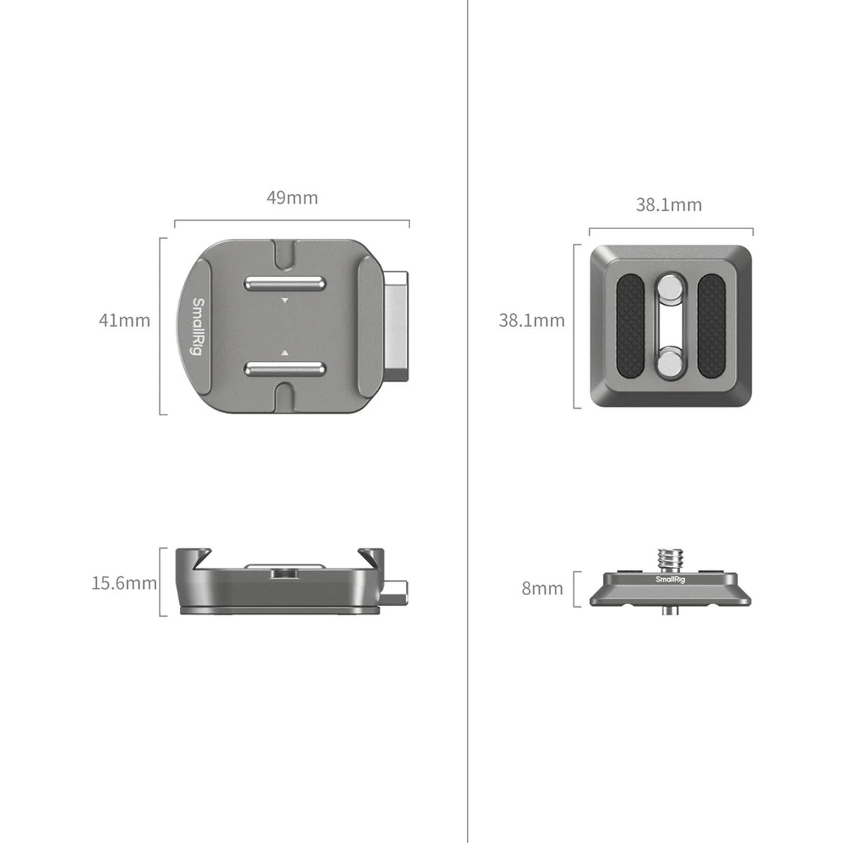 SmallRig 4486 Hawklock H38 Arca Swiss Quick Release Mount Pl - Image 3