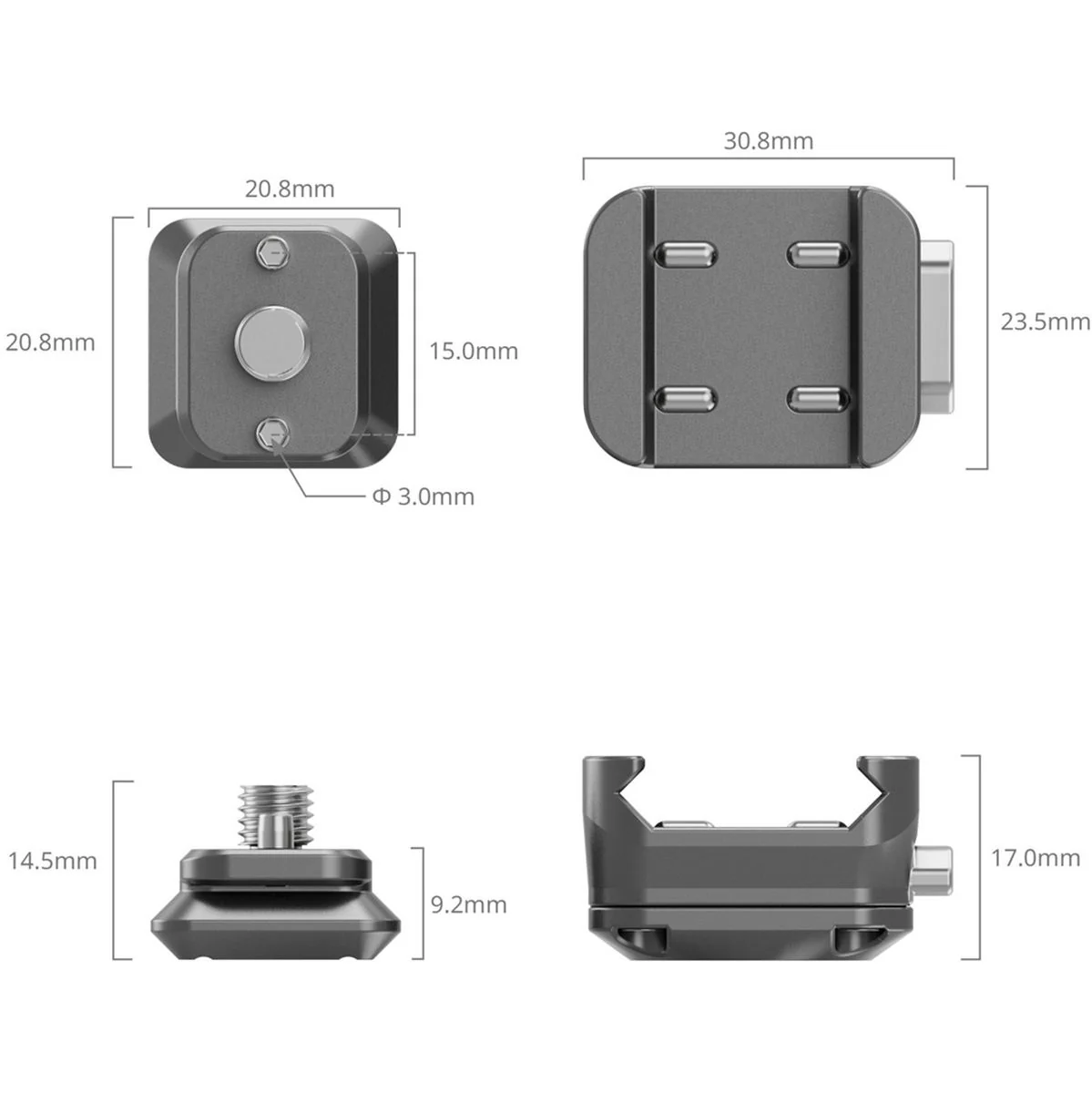 SmallRig 4491 Hawklock H21 Universal Quick Release Mount Pla - Image 4