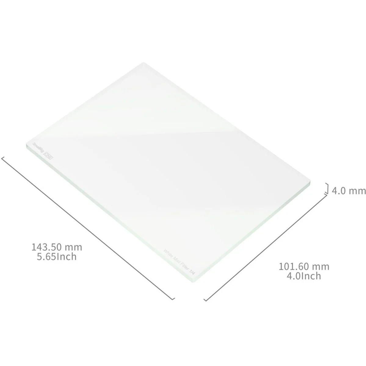 SmallRig 4742 Cine 4 X 5.65 White Mist 1/4 Filter - Image 5