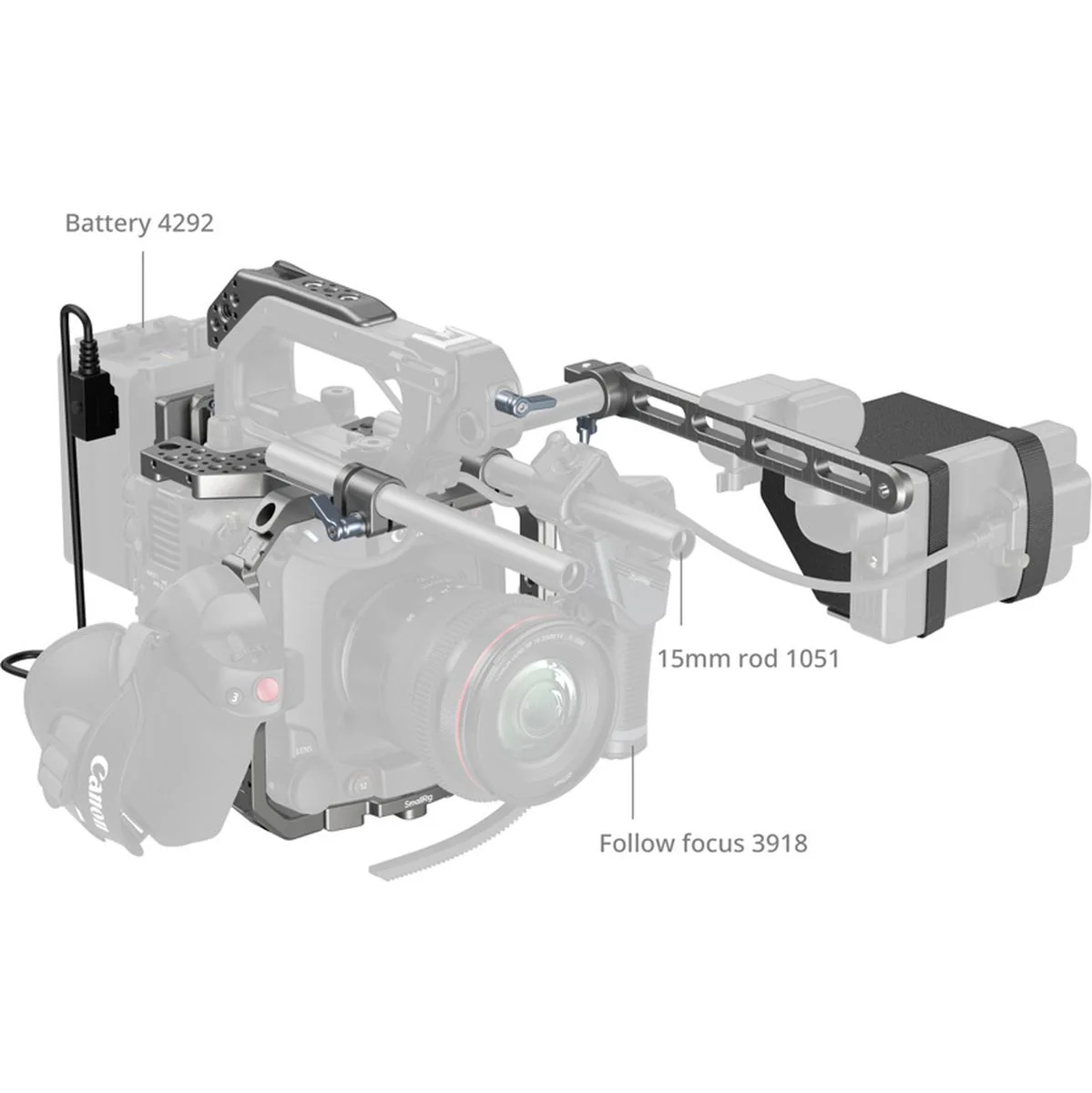 SmallRig 4946 Advanced Cage Kit For Canon C400 - Image 3