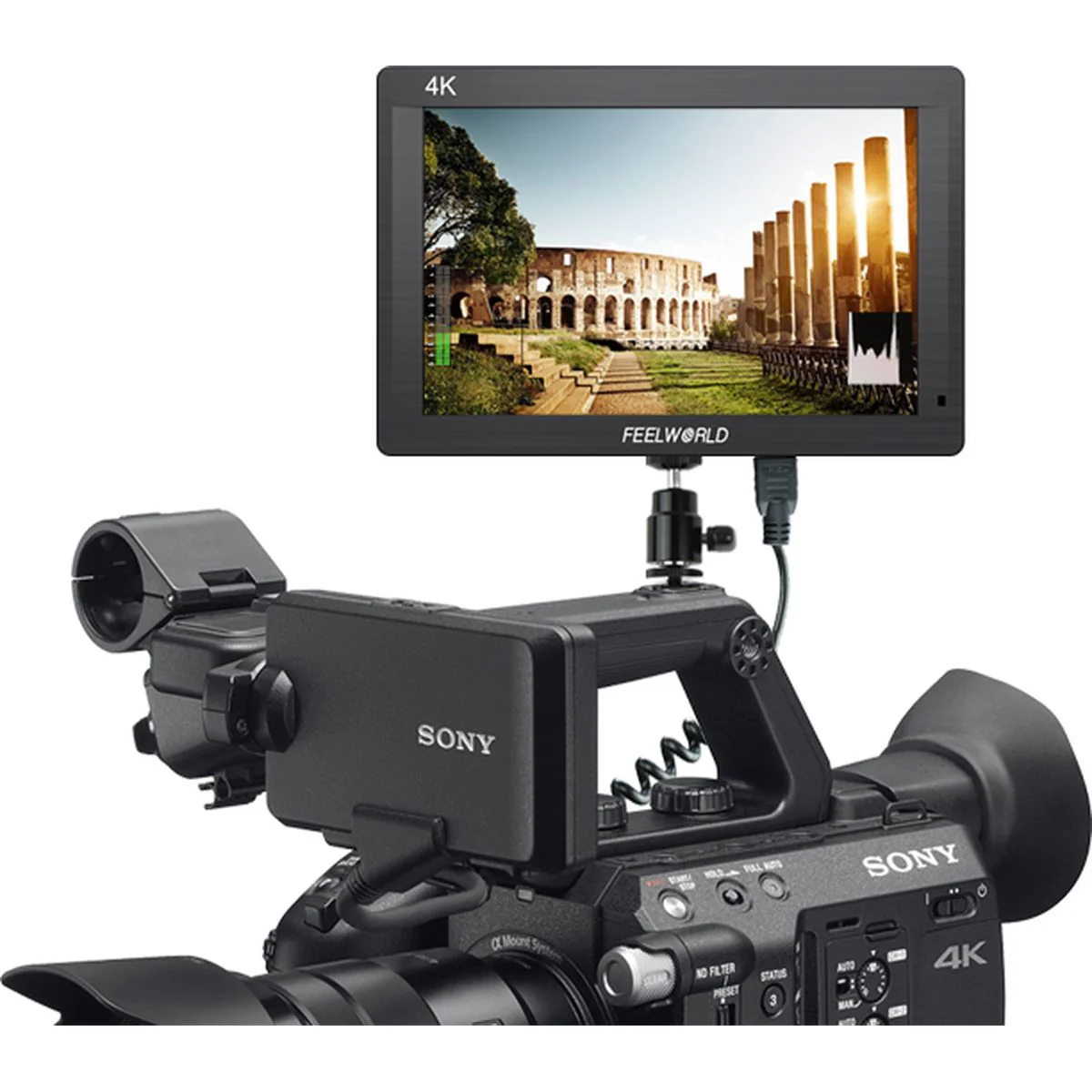 Feelworld 4K 7" FH7 HDMI Monitor - Image 3