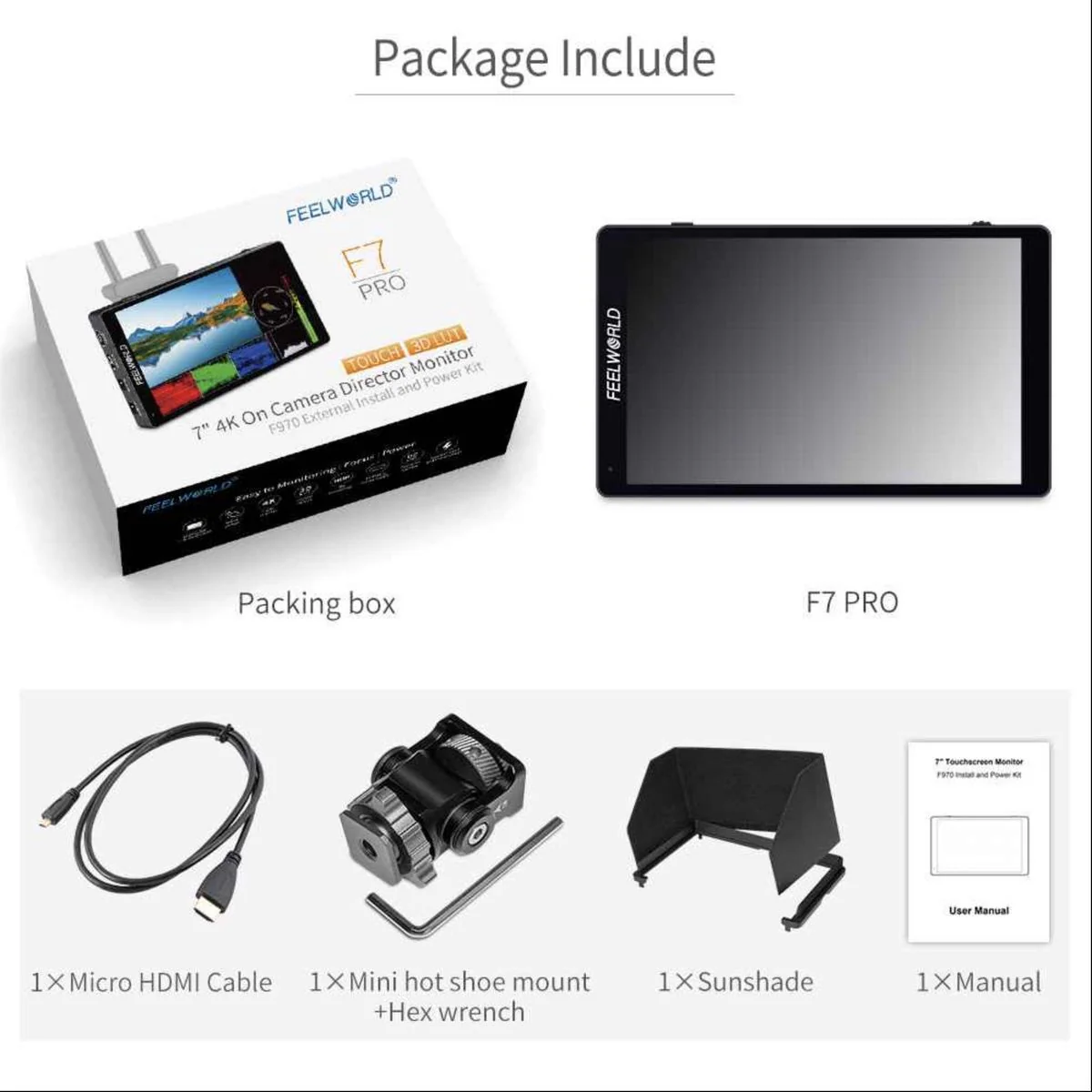 Feelworld 7 F7 Pro 3D Lut Touch Screen - Image 4