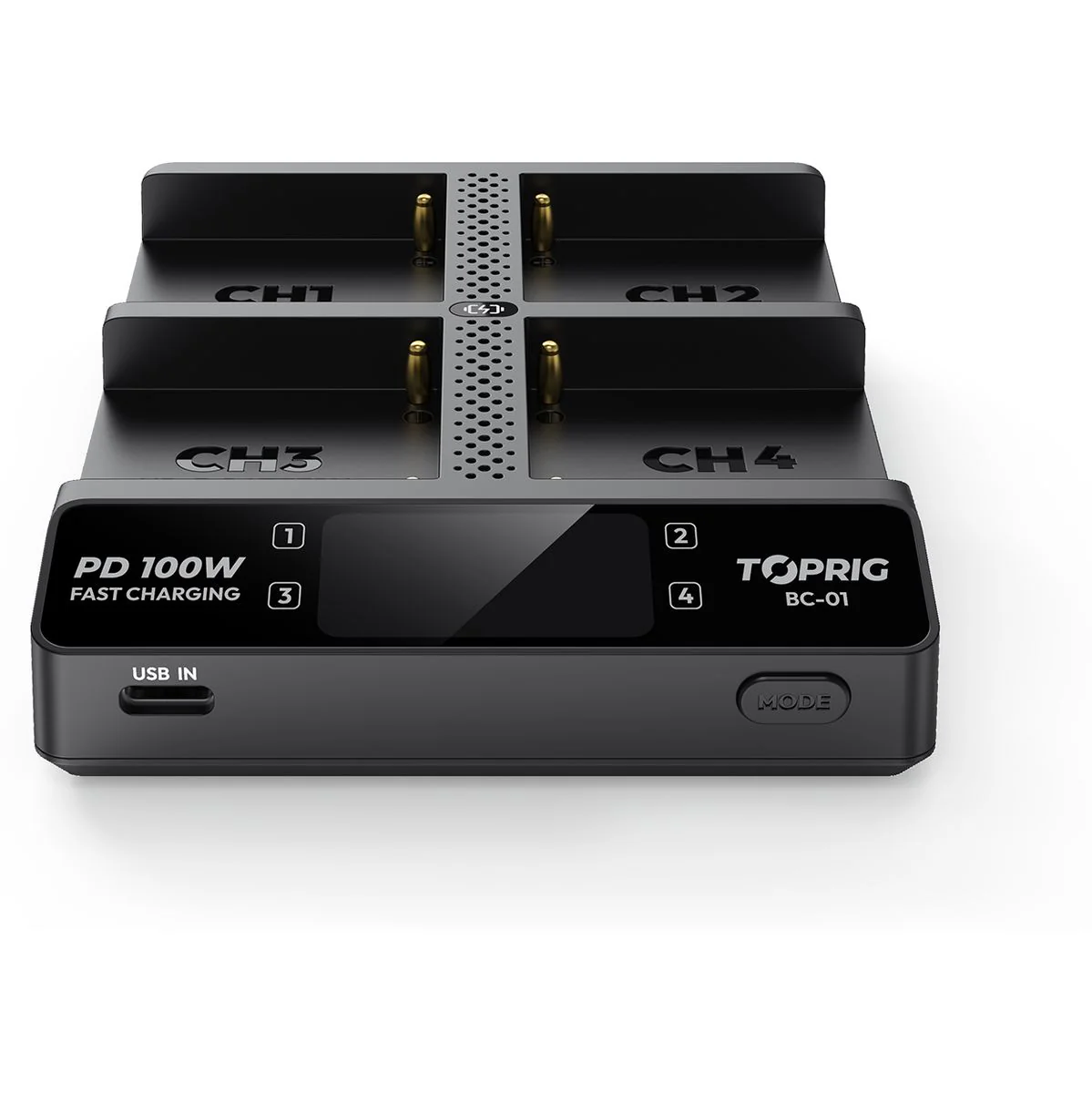 Accsoon Toprig 100W 4-BAY NP-F Fast Charger w/ EU Gan Charger