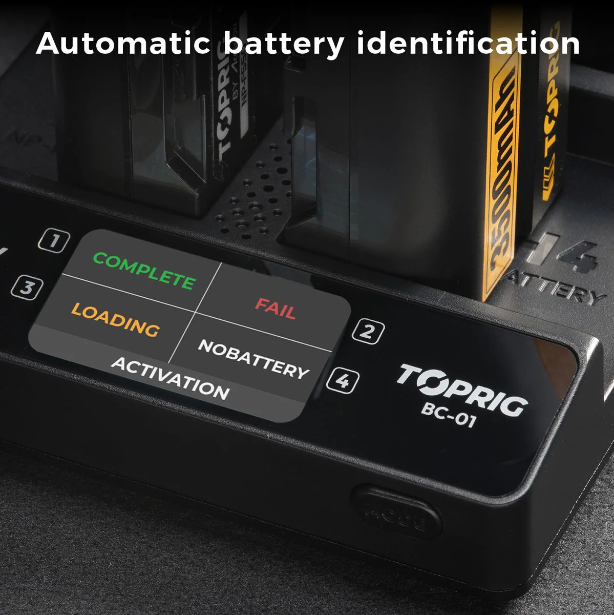 Accsoon Toprig 100W 4-BAY NP-F Fast Charger w/ EU Gan Charger - Image 4