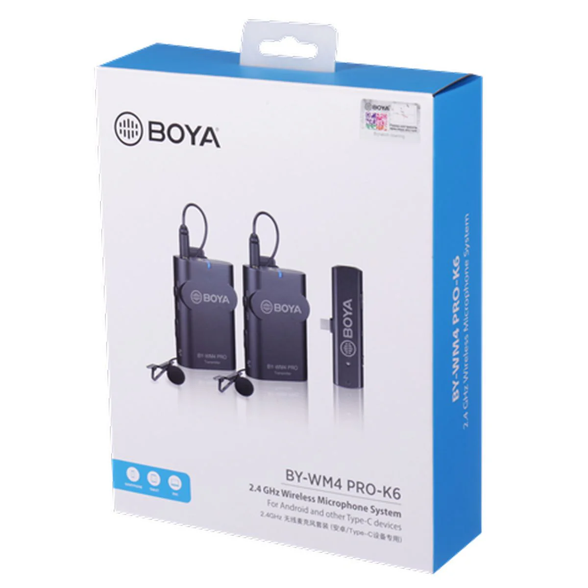 Boya 2.4 GHz Duo Lavalier WRLSS Mic BY-WM4 PRO-K6 (Android) - Image 5