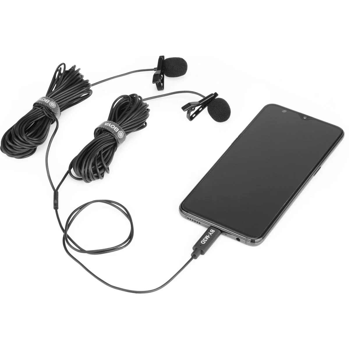 Boya Duo Clip-On Lavalier Microphone BY-M3D For USB-C - Image 2