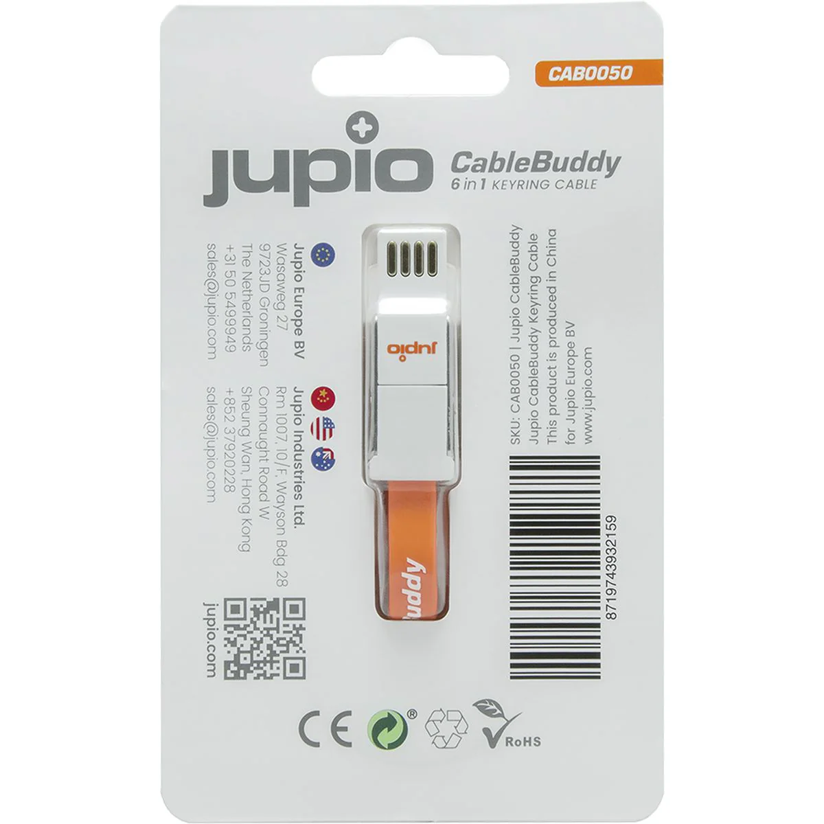 Jupio Cablebuddy 6 In 1 Keyring Cable - Image 2