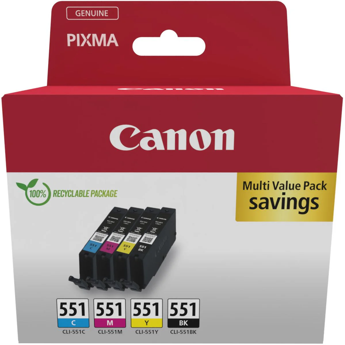 Canon CLI-551 C/M/Y/BK Multi