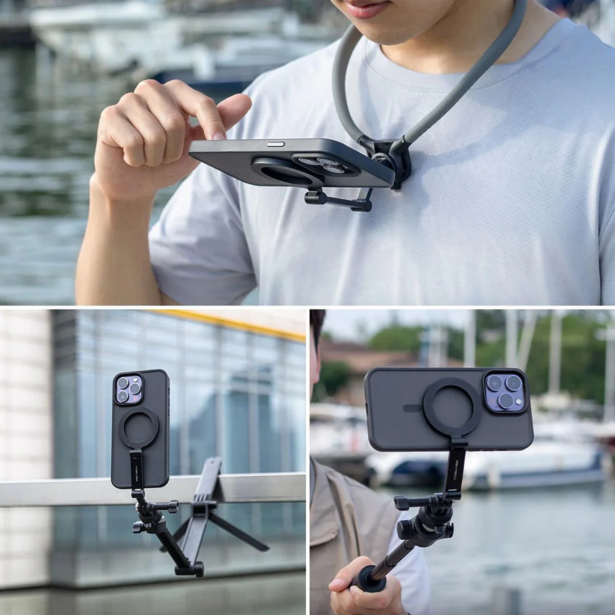 PGYTECH Caplock Magnetic Smartphone Neck Mount - Image 5