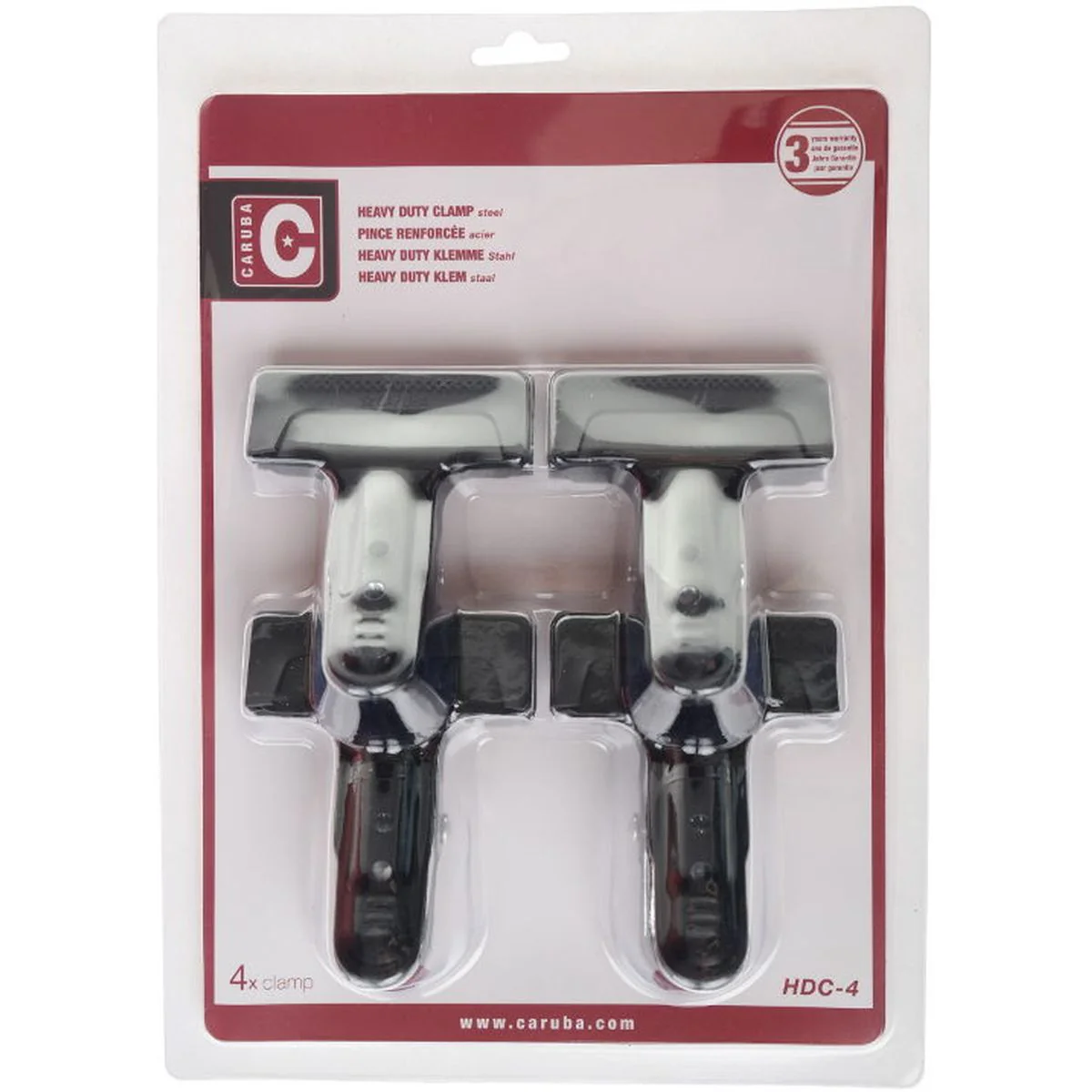 Caruba Heavy Duty Clamp Steel Set 4 Pieces - Image 3