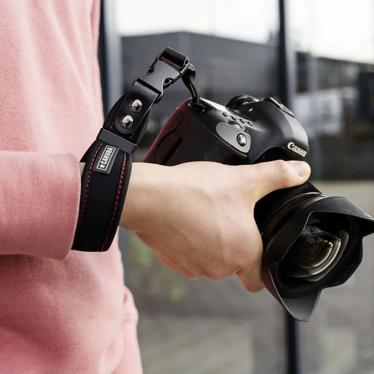 Caruba Neopreen Wrist Strap (Black + Red) - Image 4