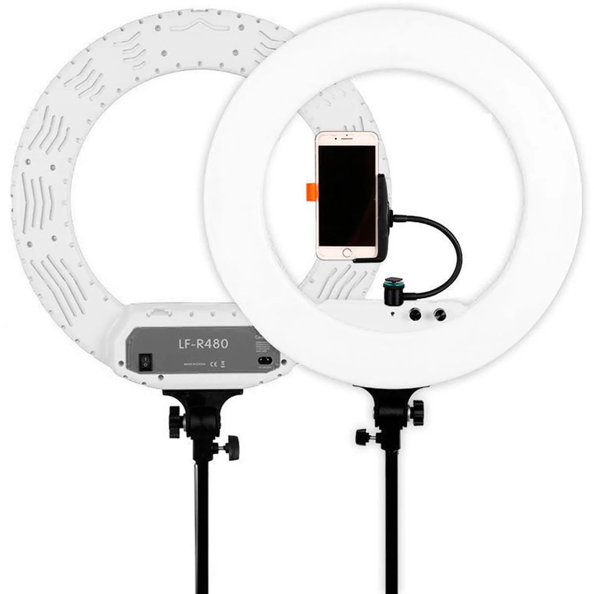 Caruba Round Vlogger 18 inch LED Set Economy w/ Bag - White - Image 3