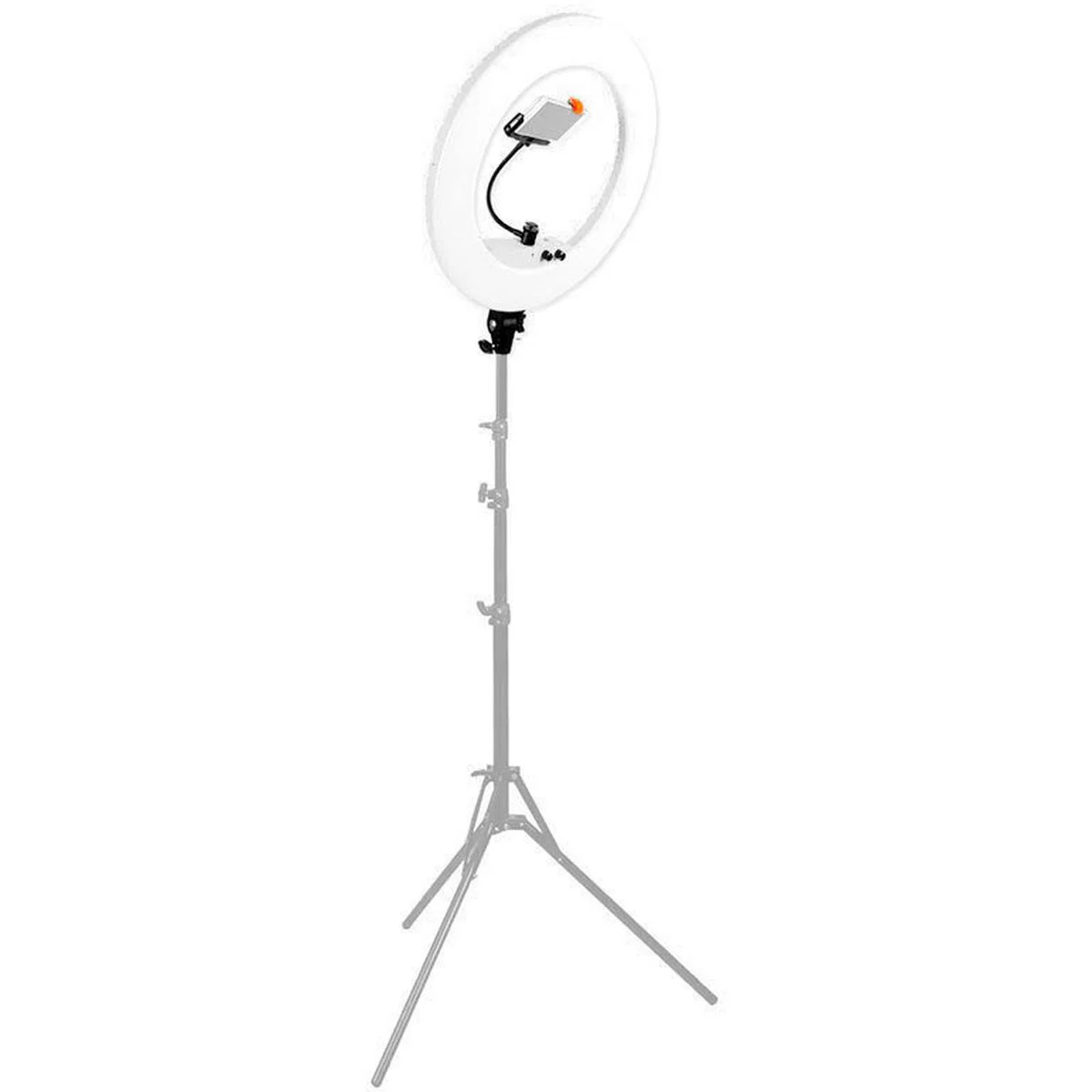 Caruba Round Vlogger 18 inch LED Set Economy w/ Bag - White - Image 4