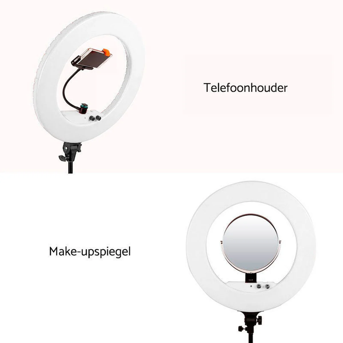 Caruba Round Vlogger 18 inch LED Set Economy w/ Bag - White - Image 5