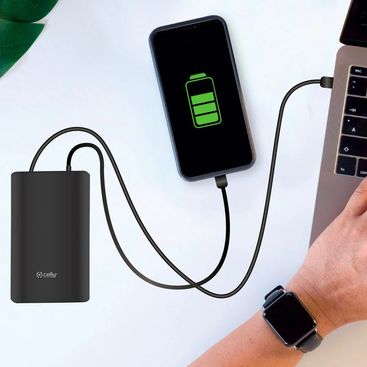 Celly PowerBank Pro 45W 15.000mAh Black - Image 4