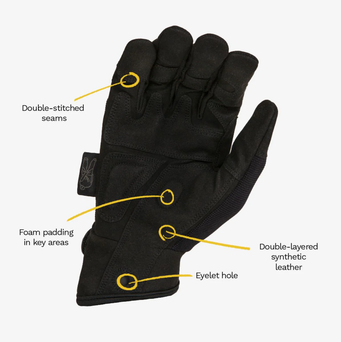 Dirty Rigger Comfort Fit Rigger Glove – Black Edition XXL - Image 4