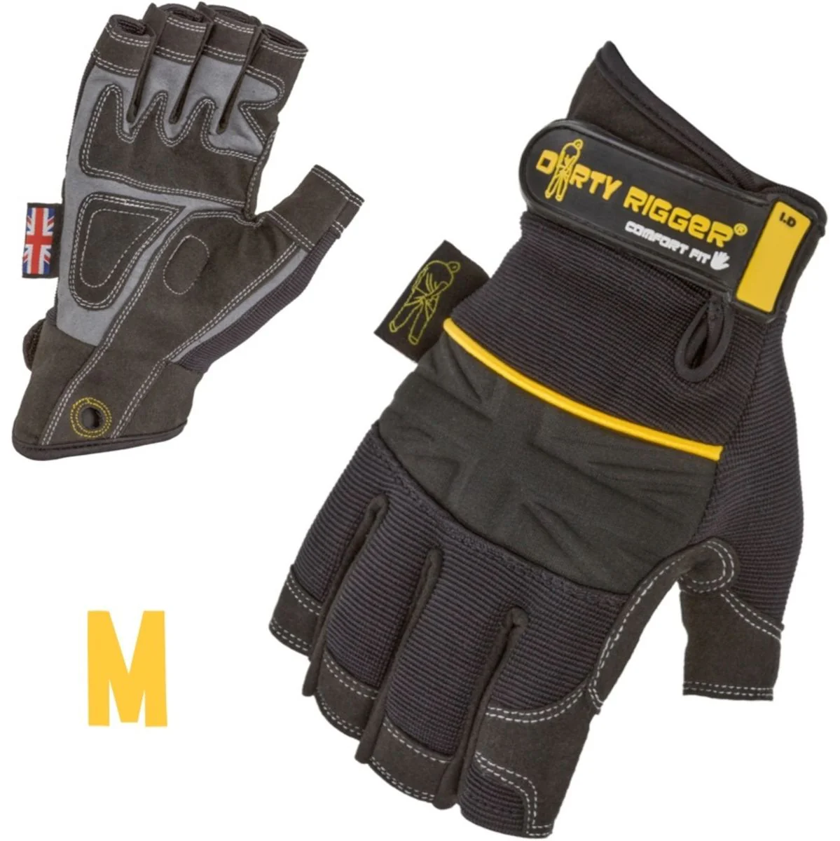 Dirty Rigger Comfort Fit Rigger Glove – Fingerless (V1.6) M
