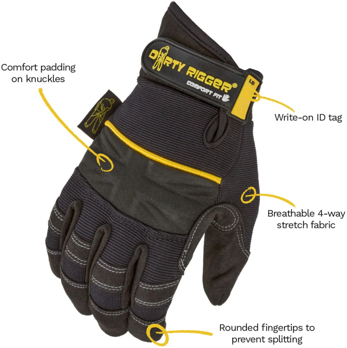 Dirty Rigger Comfort Fit Rigger Glove (V1.6) XL - Image 4