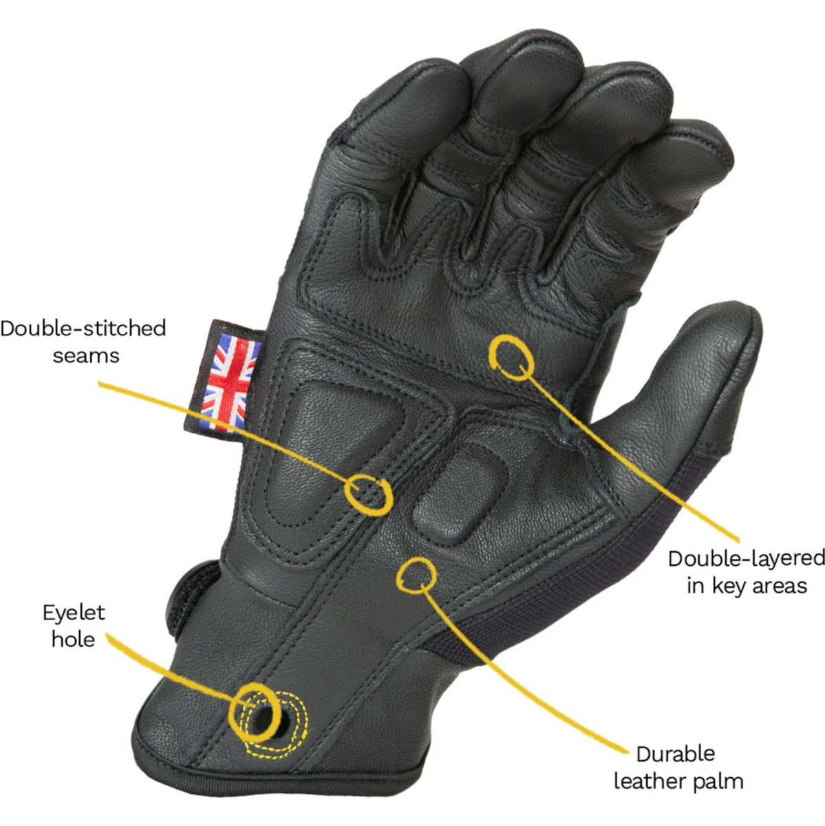 Dirty Rigger Leather Grip 3.0 Glove – Full Fingered L - Image 2