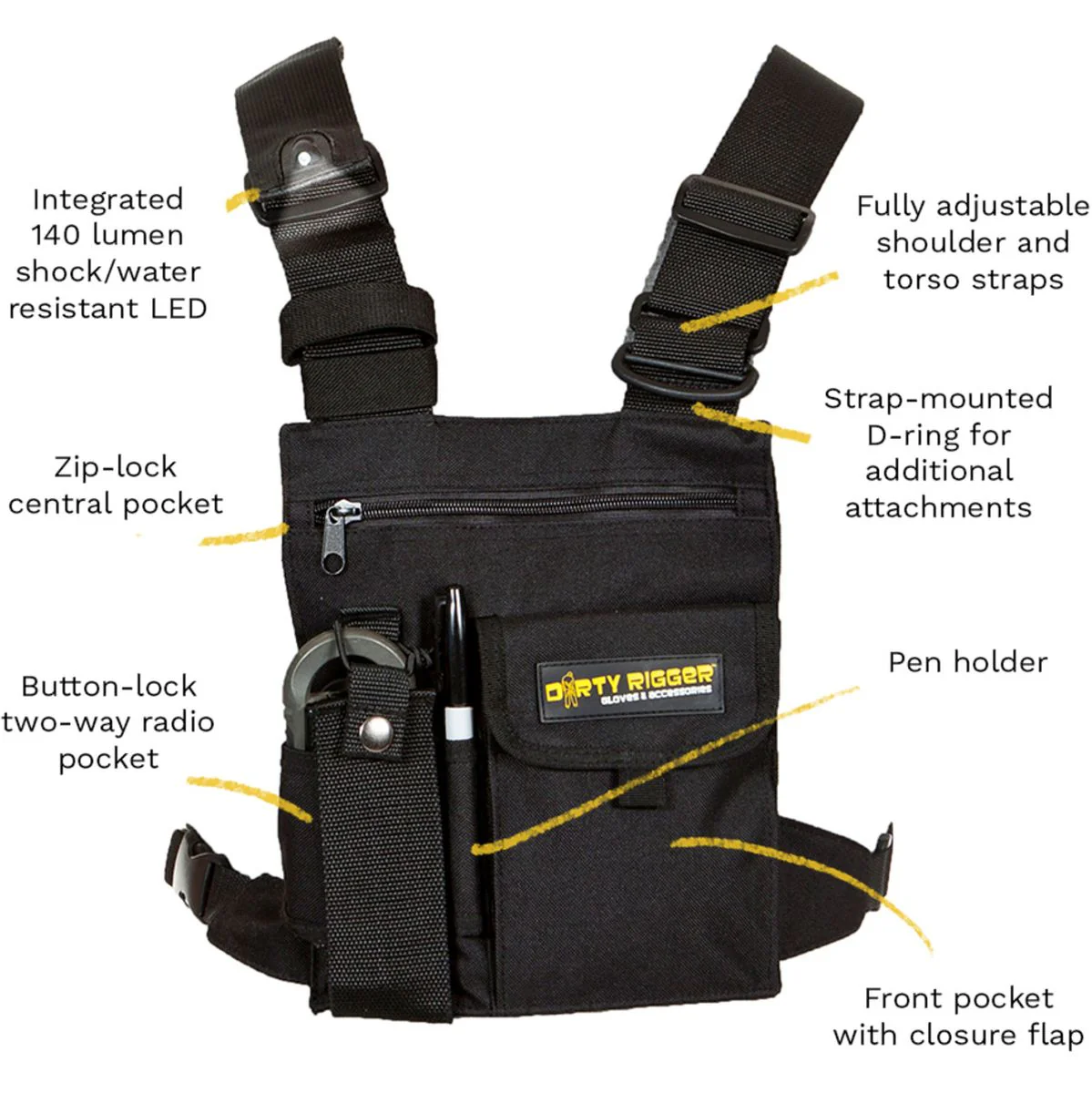 Dirty Rigger LED Chest Rig - Image 4