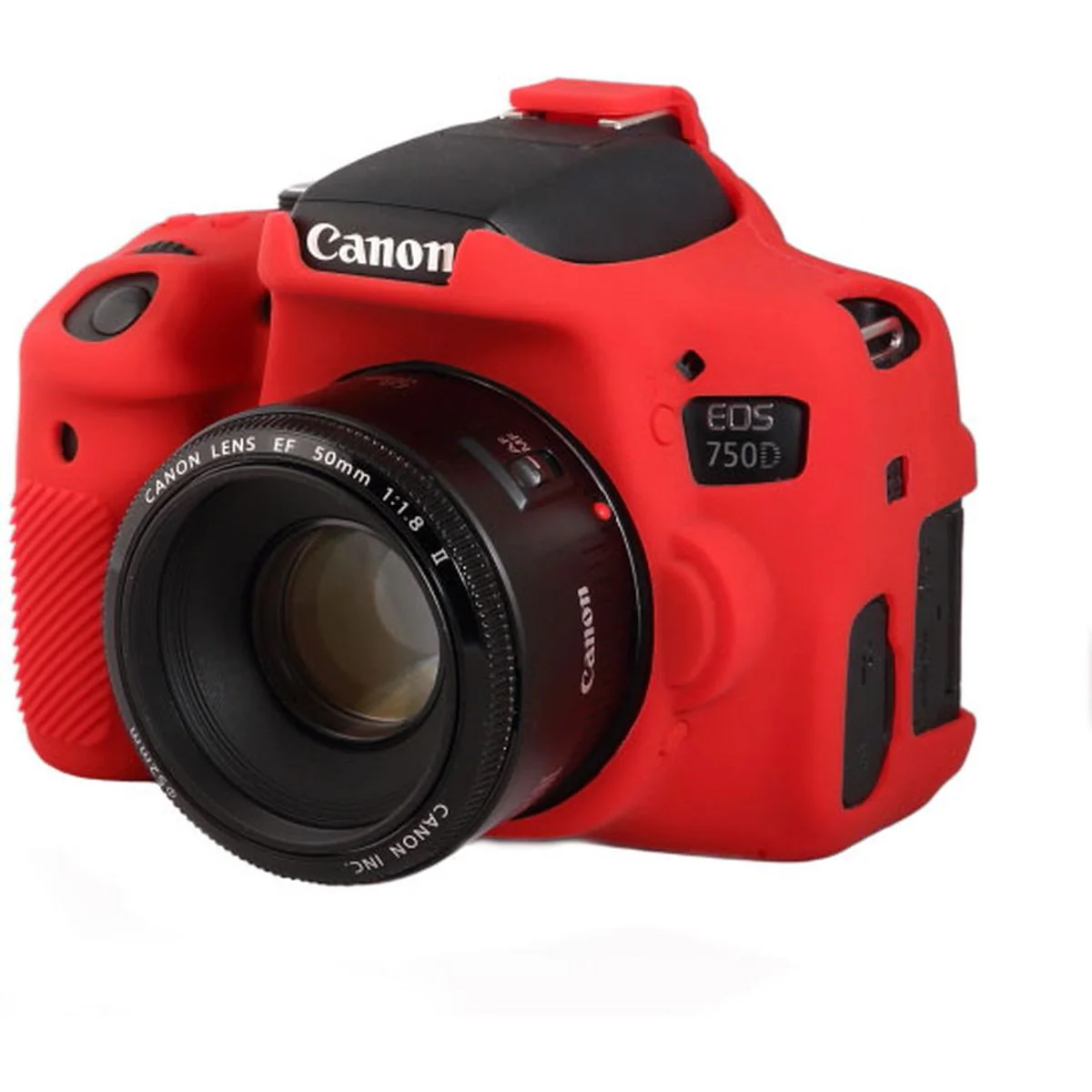 easyCover Body Cover For Canon 750D Red - Image 2