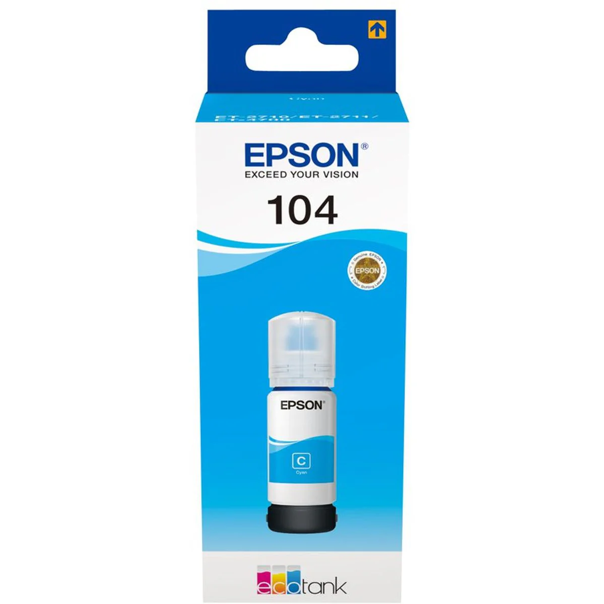 Epson 104 EcoTank Cyan Ink Bottle T00P240 (We) - Image 2
