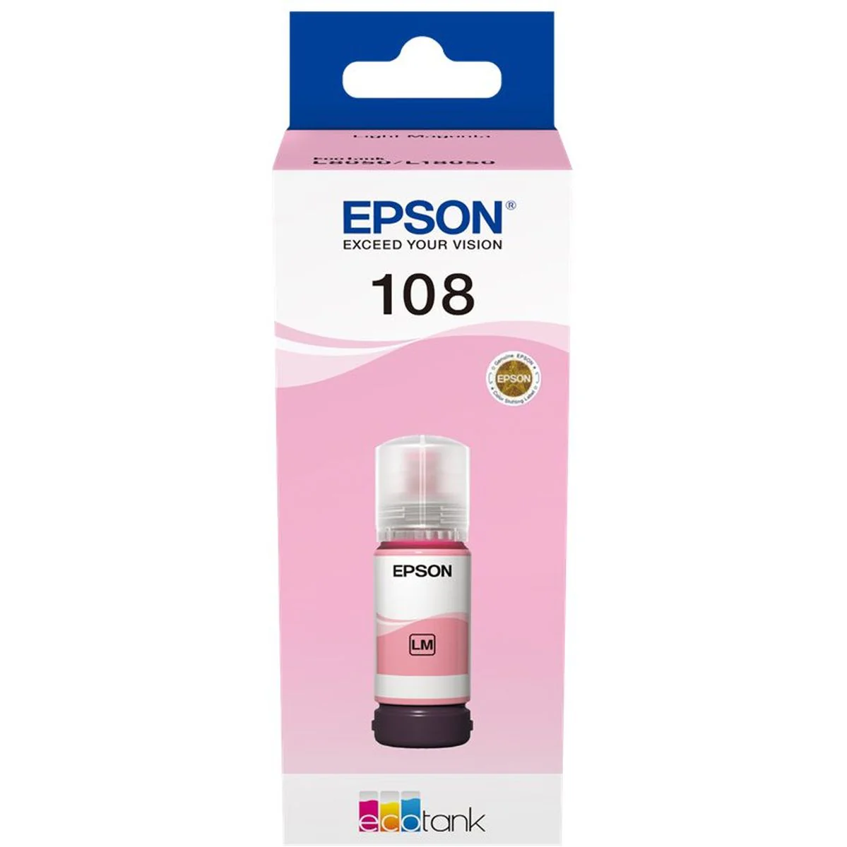Epson 107 EcoTank Light Magenta Ink Bottle - Image 2