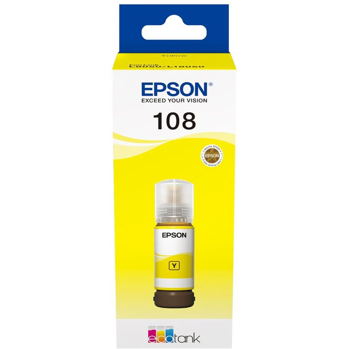 Epson 107 EcoTank Yellow Ink Bottle - Image 2