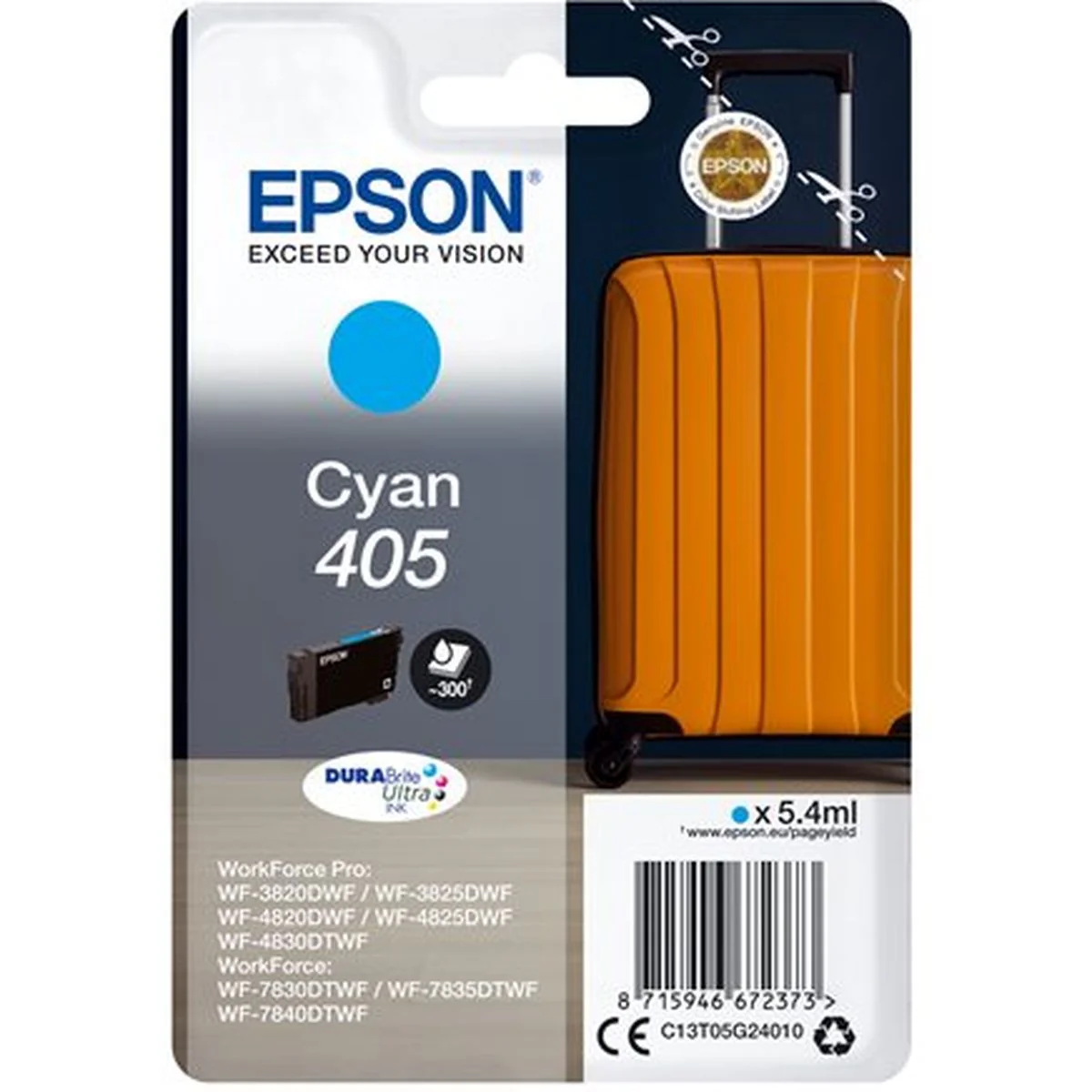 Epson Singlepack Cyan 405 DuraBrite - Image 2