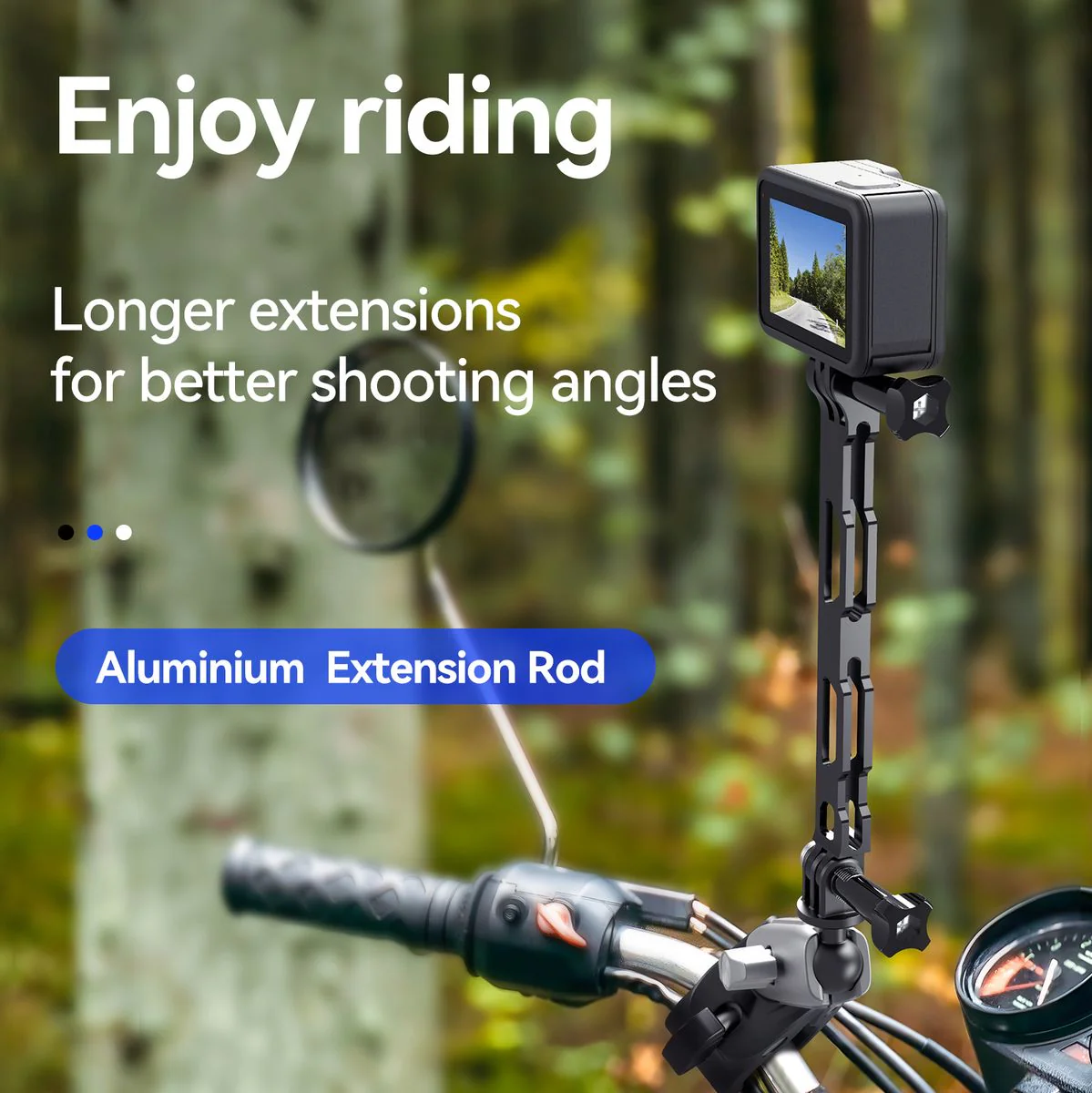 Telesin Extension Rod Aluminium - Image 2