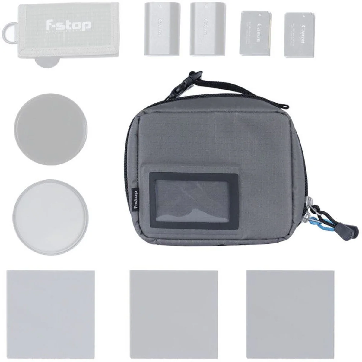 F-Stop Filter Case (Grey) Black Zipper - Image 4